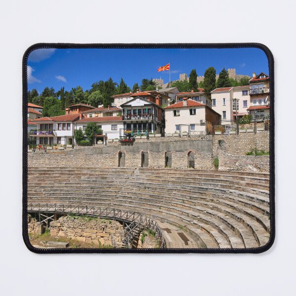Item preview, Ancient amphitheater in the old town of Ohrid and Samuel's Fortress in North Macedonia designed and sold by goceris.