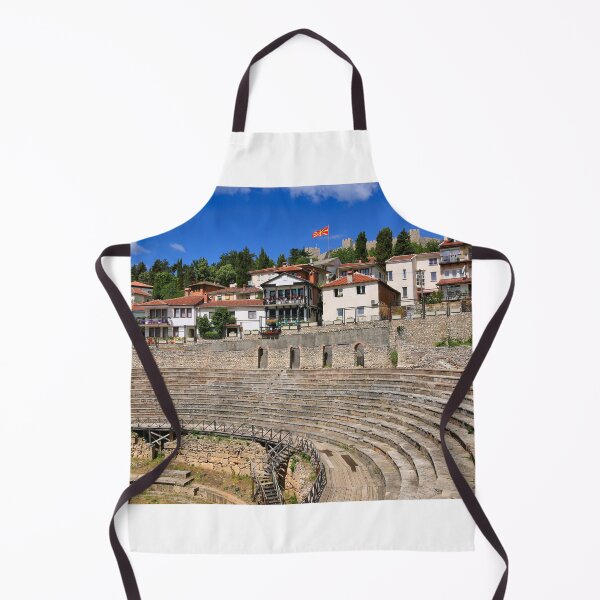 Item preview, Ancient amphitheater in the old town of Ohrid and Samuel's Fortress in North Macedonia designed and sold by goceris.