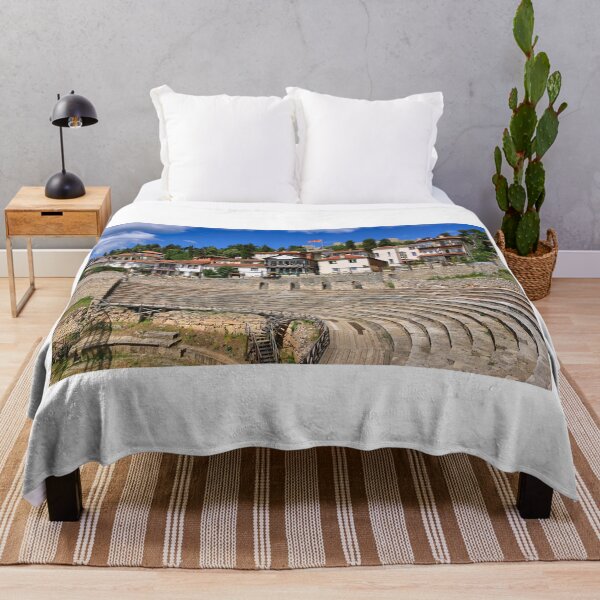 Item preview, Ancient amphitheater in the old town of Ohrid and Samuel's Fortress in North Macedonia designed and sold by goceris.