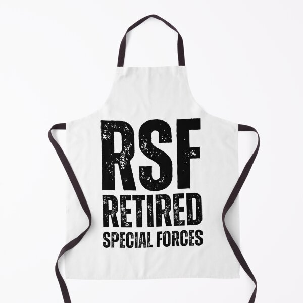 Item preview, RSF Retired Special Forces – Rugged Military Veteran Design with Distressed Black Lettering designed and sold by GFamilyC.