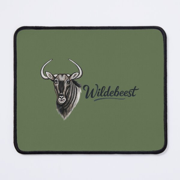 Item preview, African Wildlife Wildebeest Creative Word Art designed and sold by annenambiro.