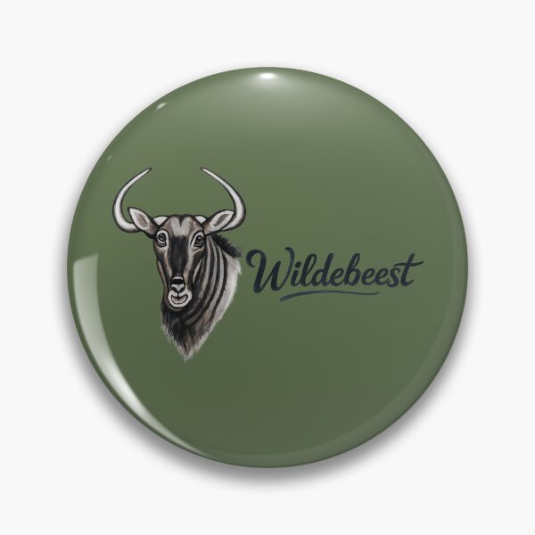 Item preview, African Wildlife Wildebeest Creative Word Art designed and sold by annenambiro.