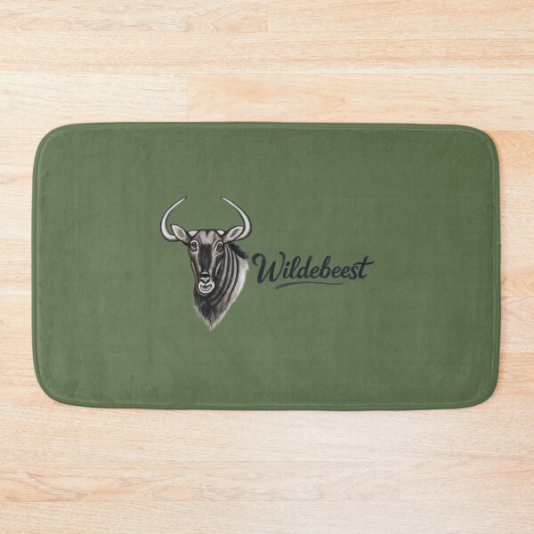 Item preview, African Wildlife Wildebeest Creative Word Art designed and sold by annenambiro.