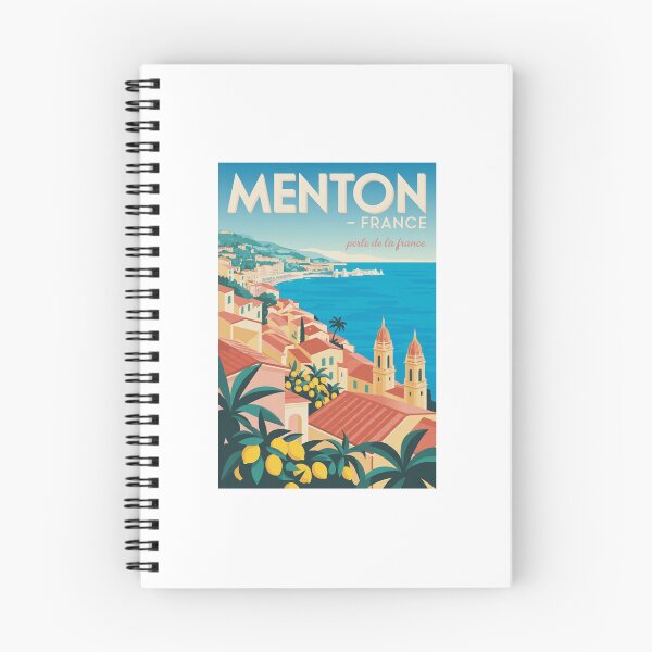 Item preview, Menton France Vintage Travel  designed and sold by TulipaGraphics.