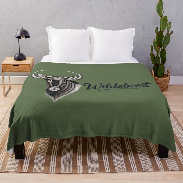 Item preview, African Wildlife Wildebeest Creative Word Art designed and sold by annenambiro.