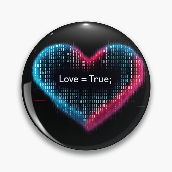 Item preview, Love = True; Coding Heart – Programmer Love Valentine Tech Art designed and sold by FUIRY .