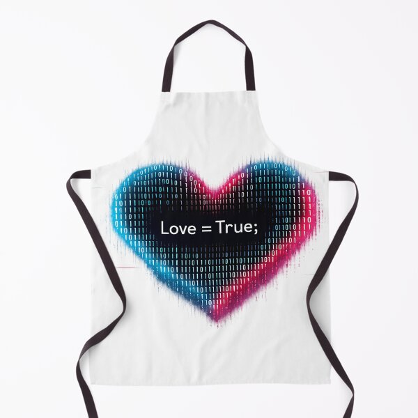 Item preview, Love = True; Coding Heart – Programmer Love Valentine Tech Art designed and sold by FUIRY .