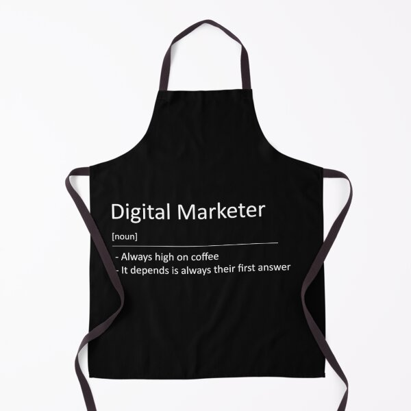 Item preview, Funny Digital Marketer Definition Coffee and It Depends (Black Background) designed and sold by Profes Studo.