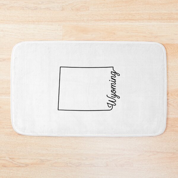 Item preview, Wyoming State Outline – Minimal Script Typography Line Art designed and sold by Paper Drip.
