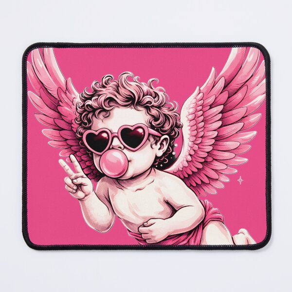 Item preview, Pink Cupid Chewing Gum Retro Heart Sunglasses designed and sold by Studio-DeLuz.
