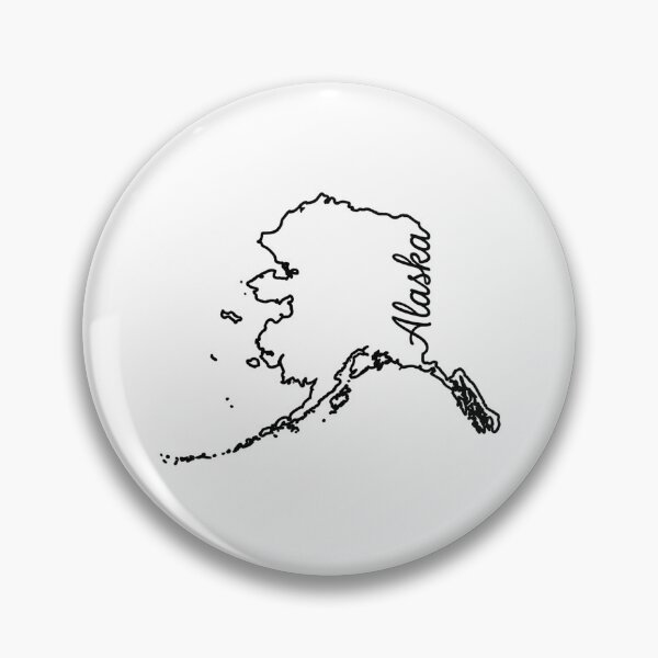 Item preview, Alaska State Outline – Minimal Script Typography Line Art designed and sold by Paper Drip.