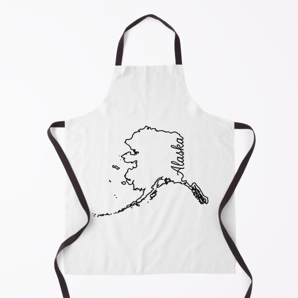 Item preview, Alaska State Outline – Minimal Script Typography Line Art designed and sold by Paper Drip.