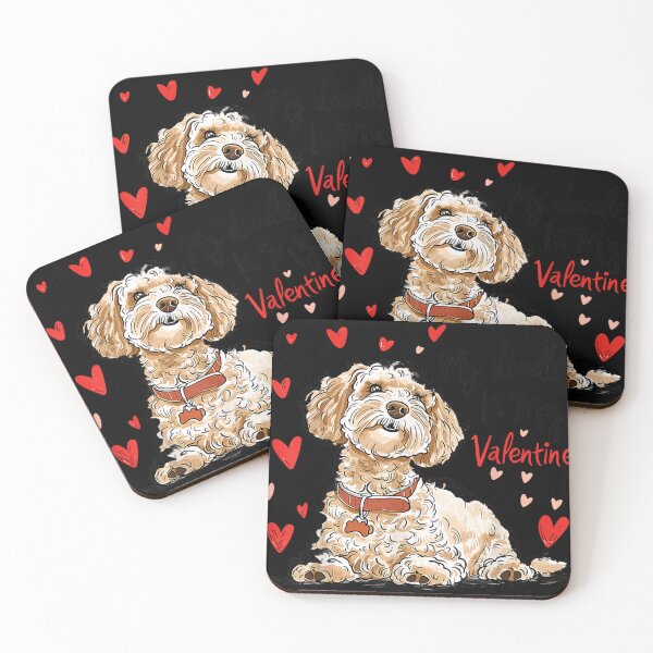Item preview, Doodle Is My Valentine – Cute Goldendoodle Dog Owner Valentine designed and sold by artcultreone.