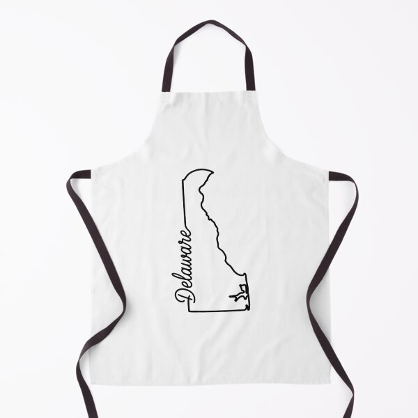 Item preview, Delaware State Outline – Minimal Script Typography Line Art designed and sold by Paper Drip.