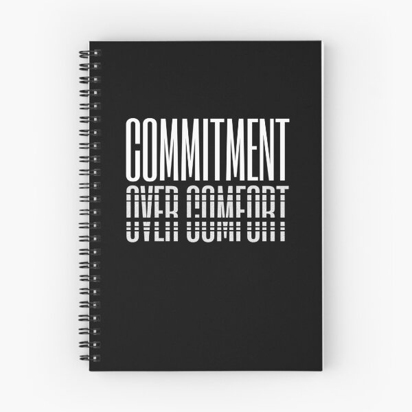 Item preview, Commitment Over Comfort - Bold Minimalist Typography designed and sold by VizoArt-Studio.