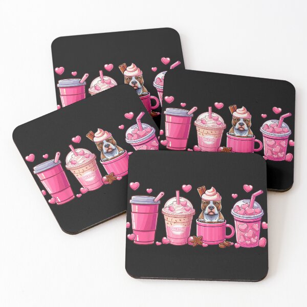 Item preview, Pit Bull Inside Cup – Coffee Lover Valentine’s Day Hearts designed and sold by artcultreone.