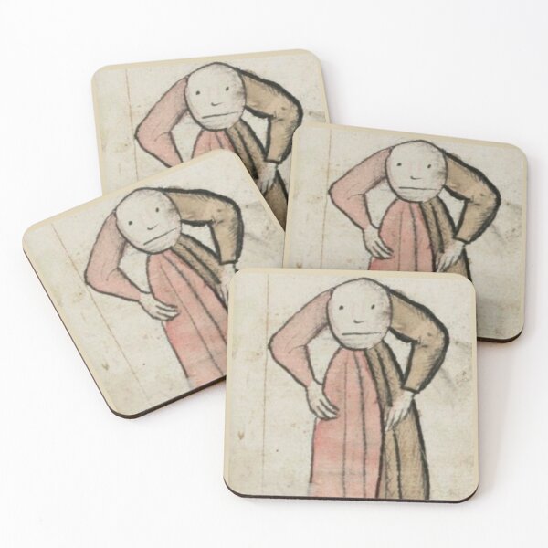 Item preview, "Don't laugh, look at your friend's face," medieval painting, 5th century AD designed and sold by PatronesKawai.