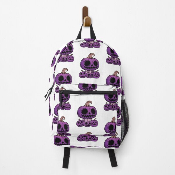 Item preview, Cute Spooky Pumpkin Skull Family – Purple Halloween Art designed and sold by Horrify.
