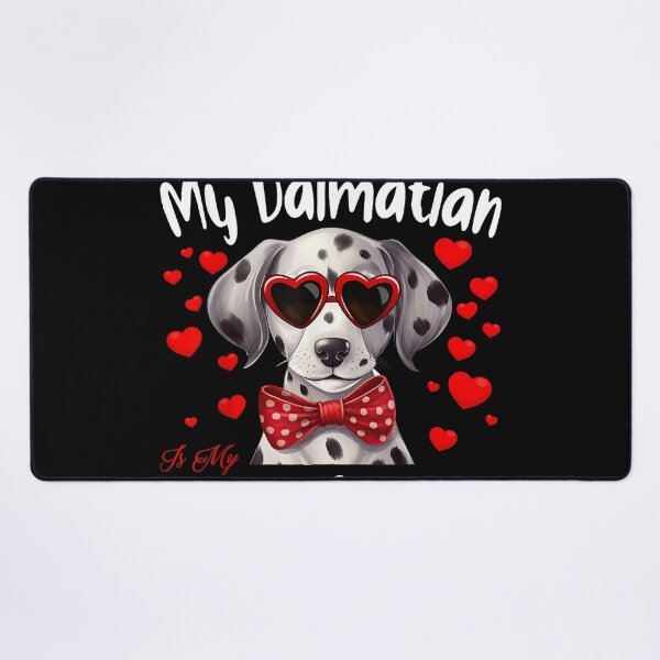 Item preview, My Dalmatian Is My Valentine – Dog Lover Valentine’s Day designed and sold by artcultreone.