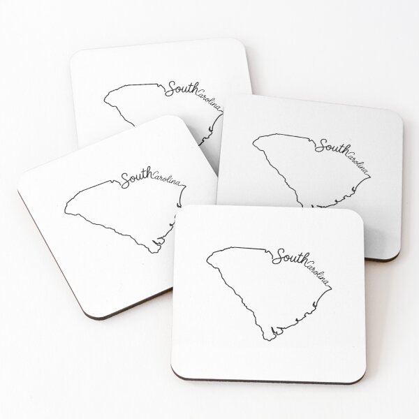 Item preview, South Carolina State Outline – Minimal Script Typography Line Art designed and sold by Paper Drip.