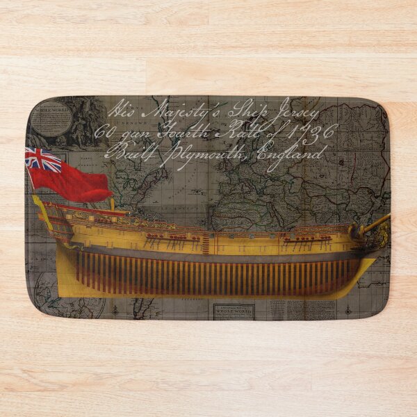 Item preview, Ship of the Line HMS Jersey designed and sold by Historyofthesea.