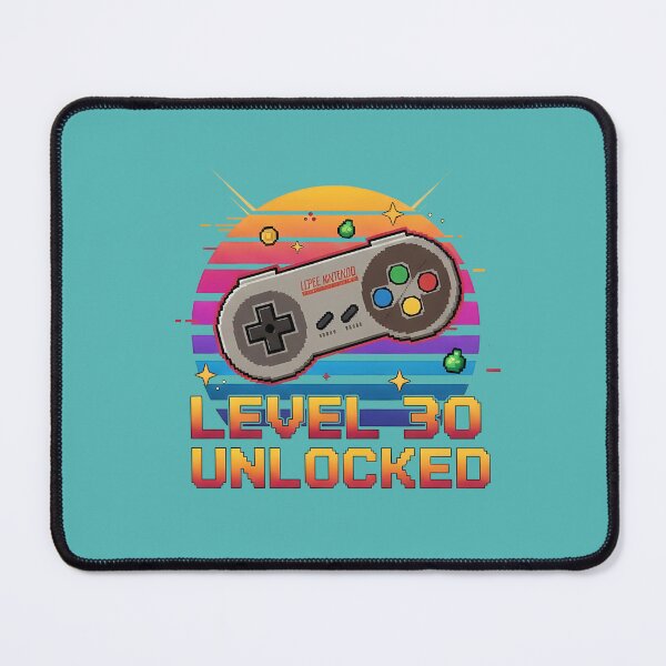 Item preview, Level 30 Unlocked - Retro 80s Gamer 30th Birthday designed and sold by BrukArtystyka.