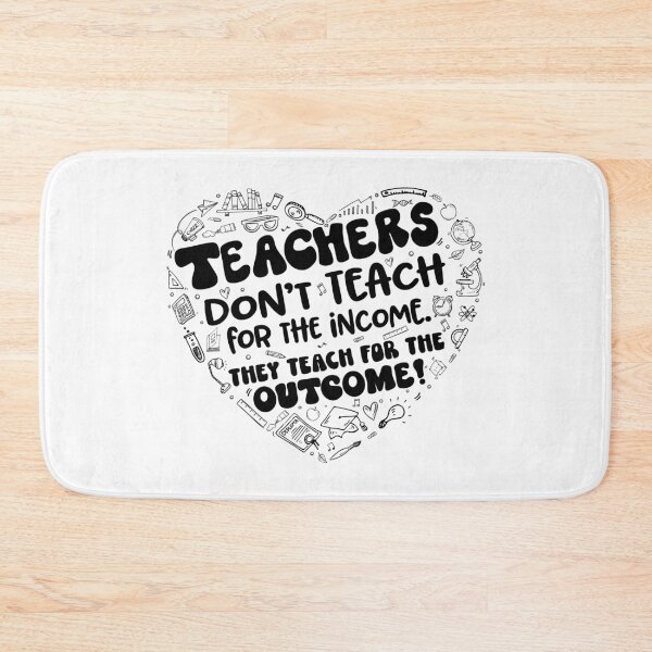 Item preview, Teachers teach for the outcome. Teacher Love Heart designed and sold by jitterfly.