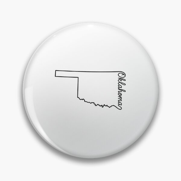 Item preview, Oklahoma State Outline – Minimal Script Typography Line Art designed and sold by Paper Drip.