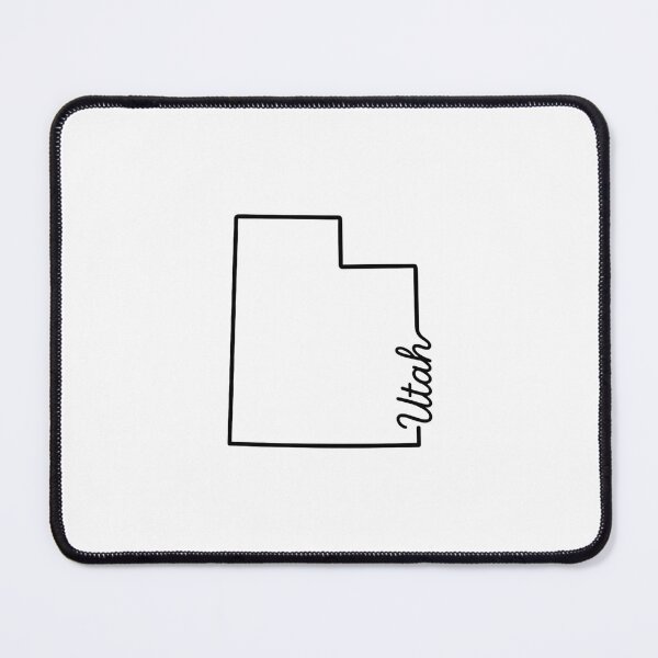 Item preview, Utah State Outline – Minimal Script Typography Line Art designed and sold by Paper Drip.