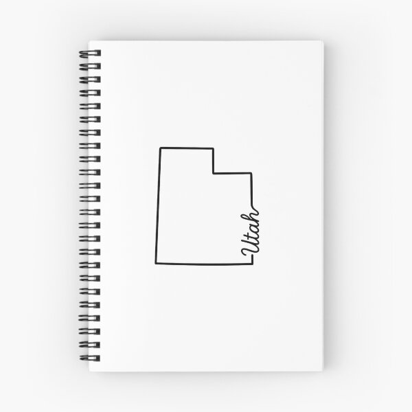 Item preview, Utah State Outline – Minimal Script Typography Line Art designed and sold by Paper Drip.