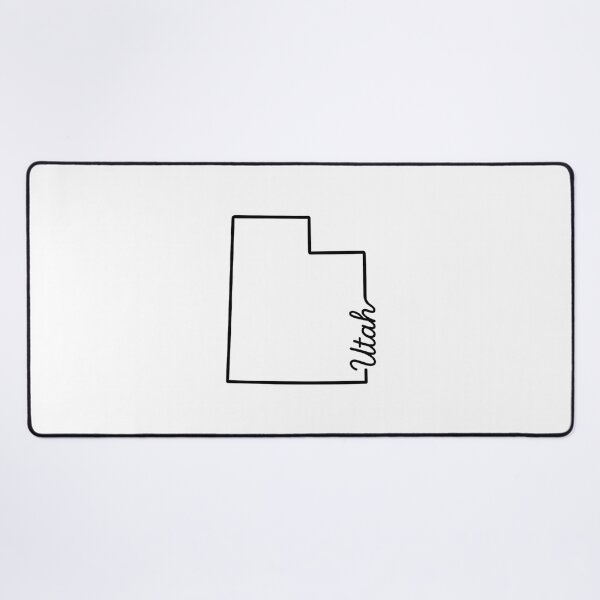 Item preview, Utah State Outline – Minimal Script Typography Line Art designed and sold by Paper Drip.