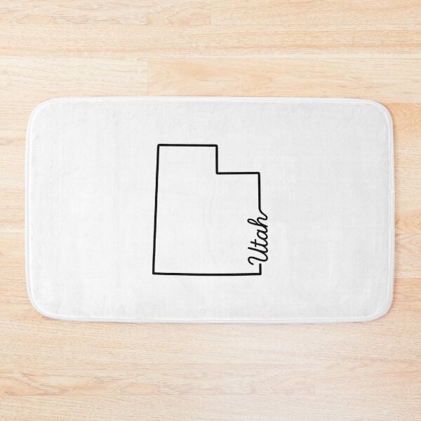 Item preview, Utah State Outline – Minimal Script Typography Line Art designed and sold by Paper Drip.