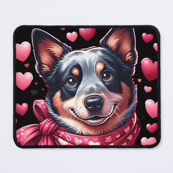 Item preview, Australian Cattle Dog Valentine Hearts Dog designed and sold by artcultreone.