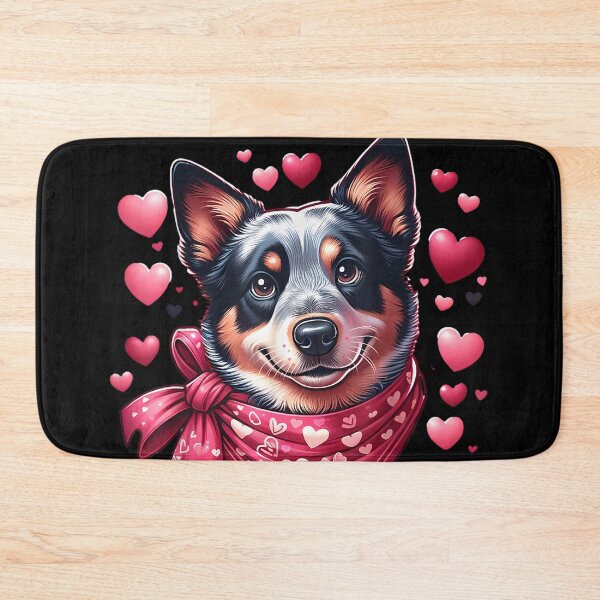Item preview, Australian Cattle Dog Valentine Hearts Dog designed and sold by artcultreone.