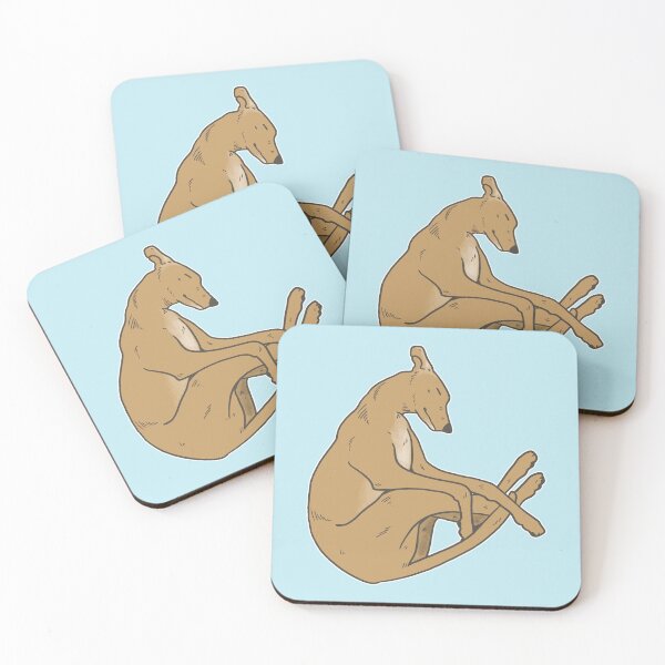 Item preview, Curled Up Greyhound Illustration designed and sold by Iluvmygreyhound.