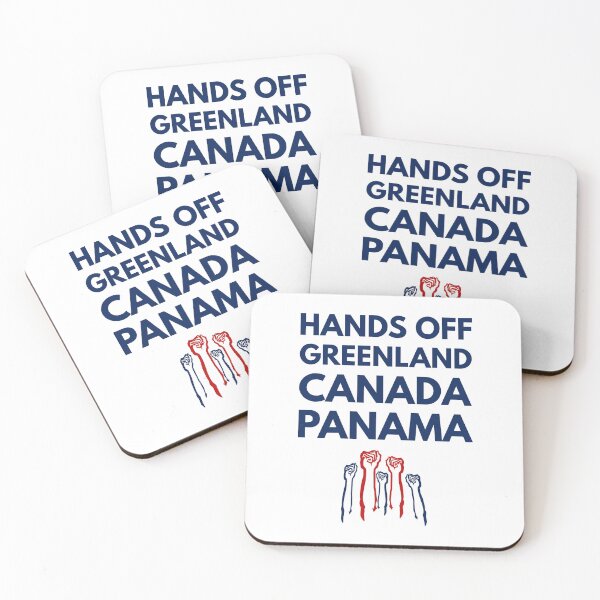 Item preview, HANDS OFF GREENLAND CANADA PANAMA designed and sold by ProgressiveMob.