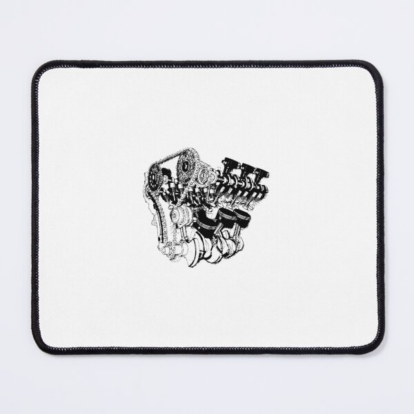 Item preview, Detailed V8 Internal Combustion Engine Illustration designed and sold by Aerostein.