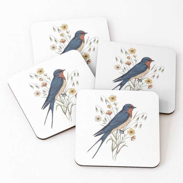 Item preview, Barn Swallow Naturalist Botanical Art designed and sold by BirdsnStuff.