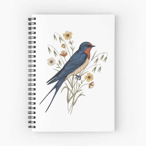 Item preview, Barn Swallow Naturalist Botanical Art designed and sold by BirdsnStuff.