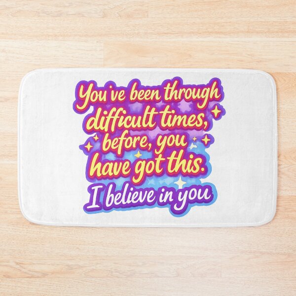 Item preview, You’ve Been Through Difficult Times Before – Motivational Retro Sticker designed and sold by Paws and Ink Art.