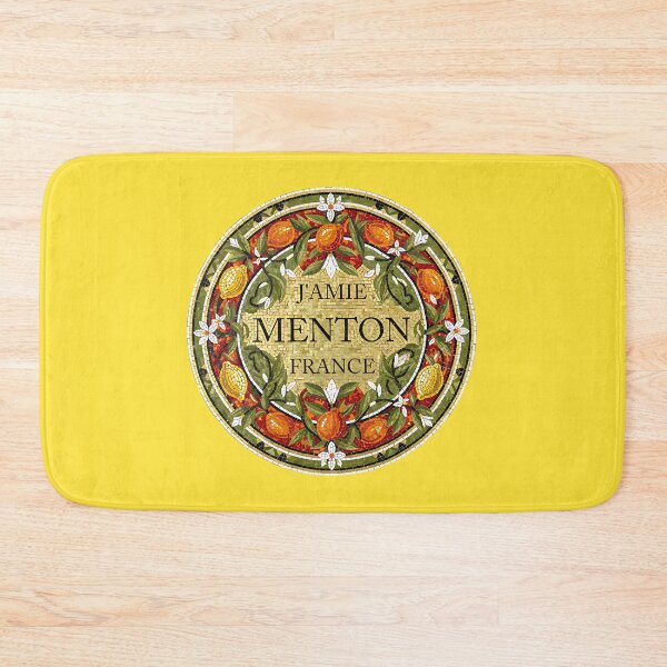 Item preview, J’aime Menton, France – Citrus Mosaic Circle Art designed and sold by FrancophileFun.