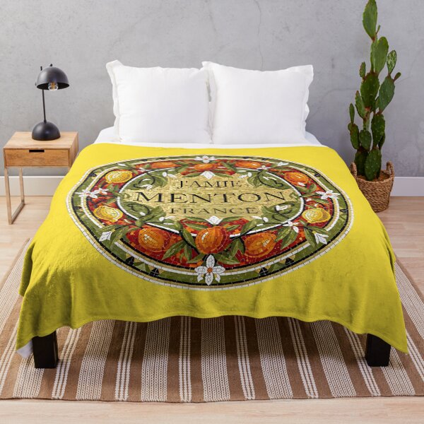 Item preview, J’aime Menton, France – Citrus Mosaic Circle Art designed and sold by FrancophileFun.
