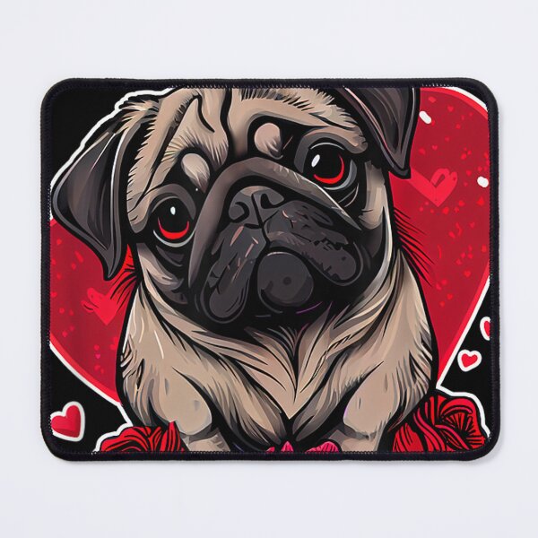 Item preview, Dog Valentine Cute Pug Valentine s Day designed and sold by artcultreone.