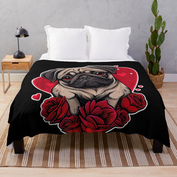 Item preview, Dog Valentine Cute Pug Valentine s Day designed and sold by artcultreone.