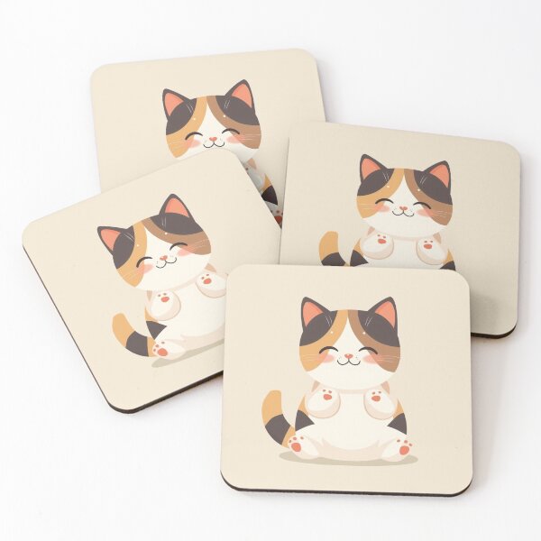 Item preview, Cute Kawaii Calico Kitty Asking for a Hug designed and sold by Uniquely Yours.