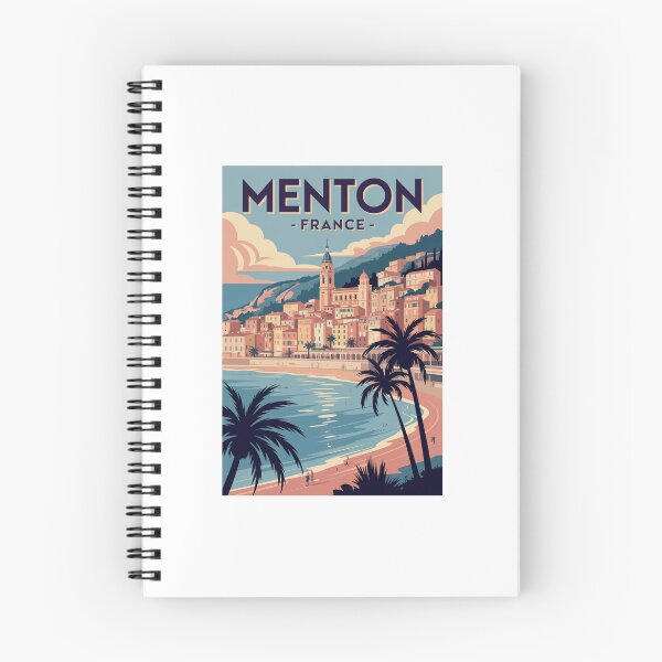Item preview, Menton France Vintage Travel  designed and sold by TulipaGraphics.