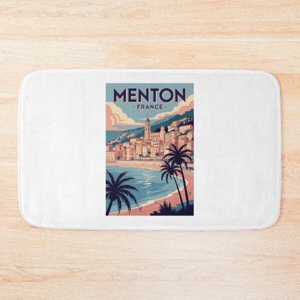 Item preview, Menton France Vintage Travel  designed and sold by TulipaGraphics.