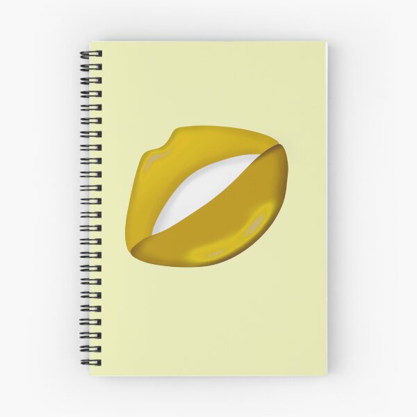 Artikelvorschau, Aufkleber mit gelben, glänzenden Lippen, Kussmotiven, Magnetdrucke, T-Shirt-Wandkunst-Design, Redbubble-Shop entworfen und verkauft von Saritas Boutique Shop.