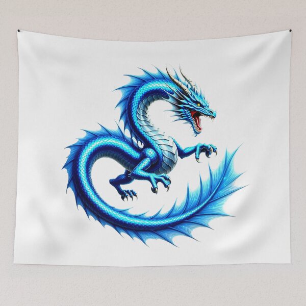 Item preview, Azure Cosmic Dragon – Galactic Guardian designed and sold by StickBuAndii.