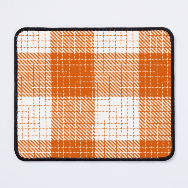 Item preview, Orange And White Crosshatch Plaid Gingham Design designed and sold by PatternTitan.